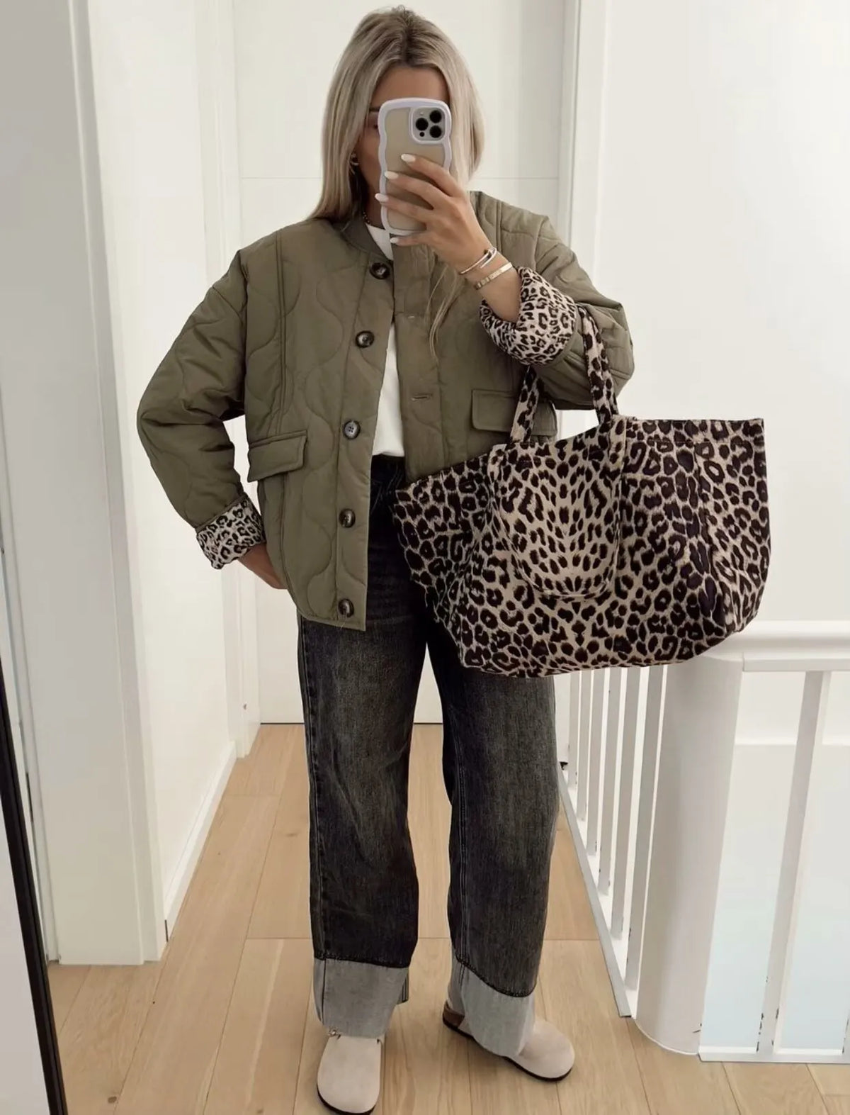 LEONNE | Casual Chic Damesjas Met Luxe Luipaard Print - Stijlvol & Modieus