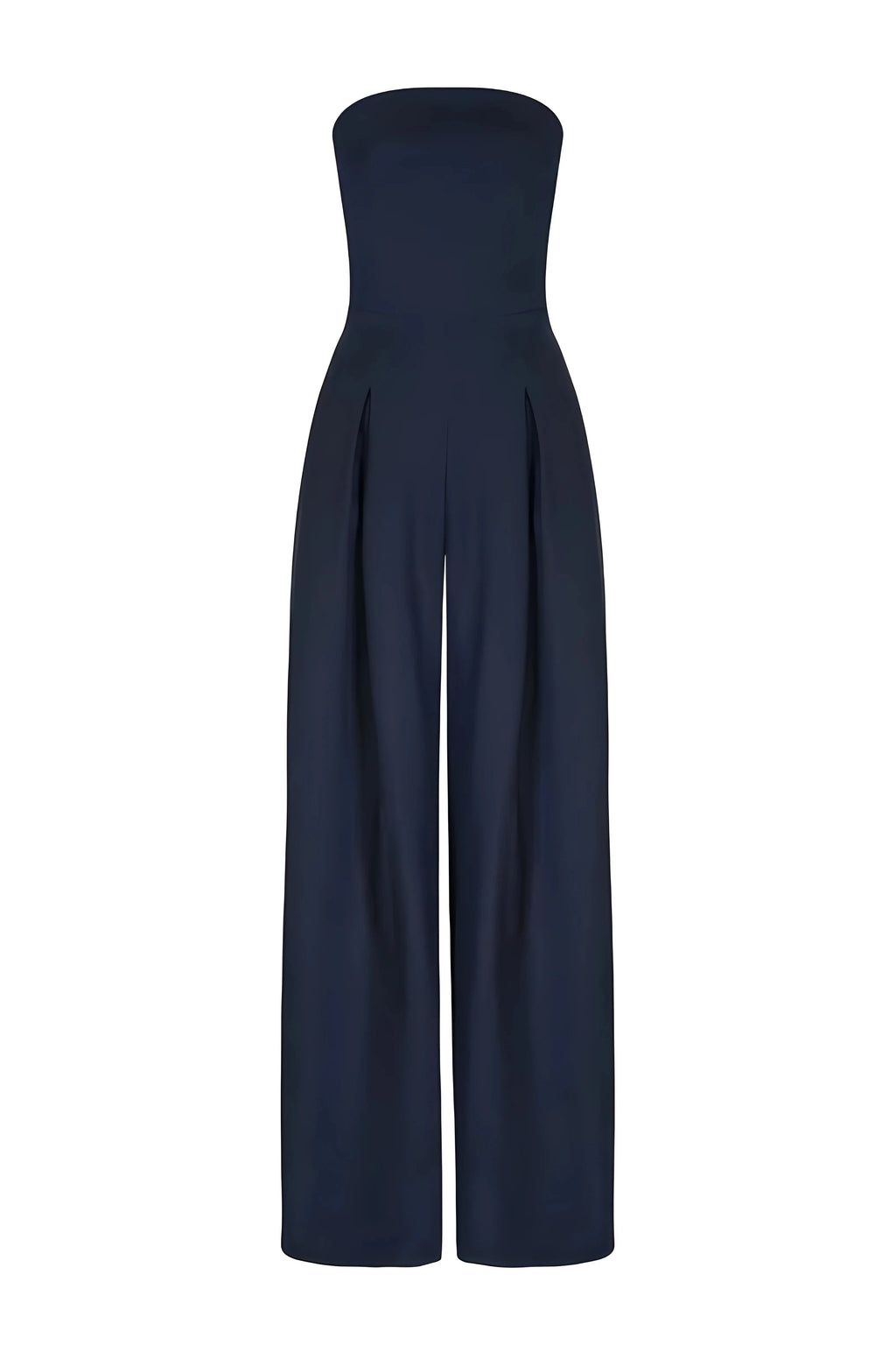 Chic Strapless Women's Jumpsuit With High Waist And Wide Legs