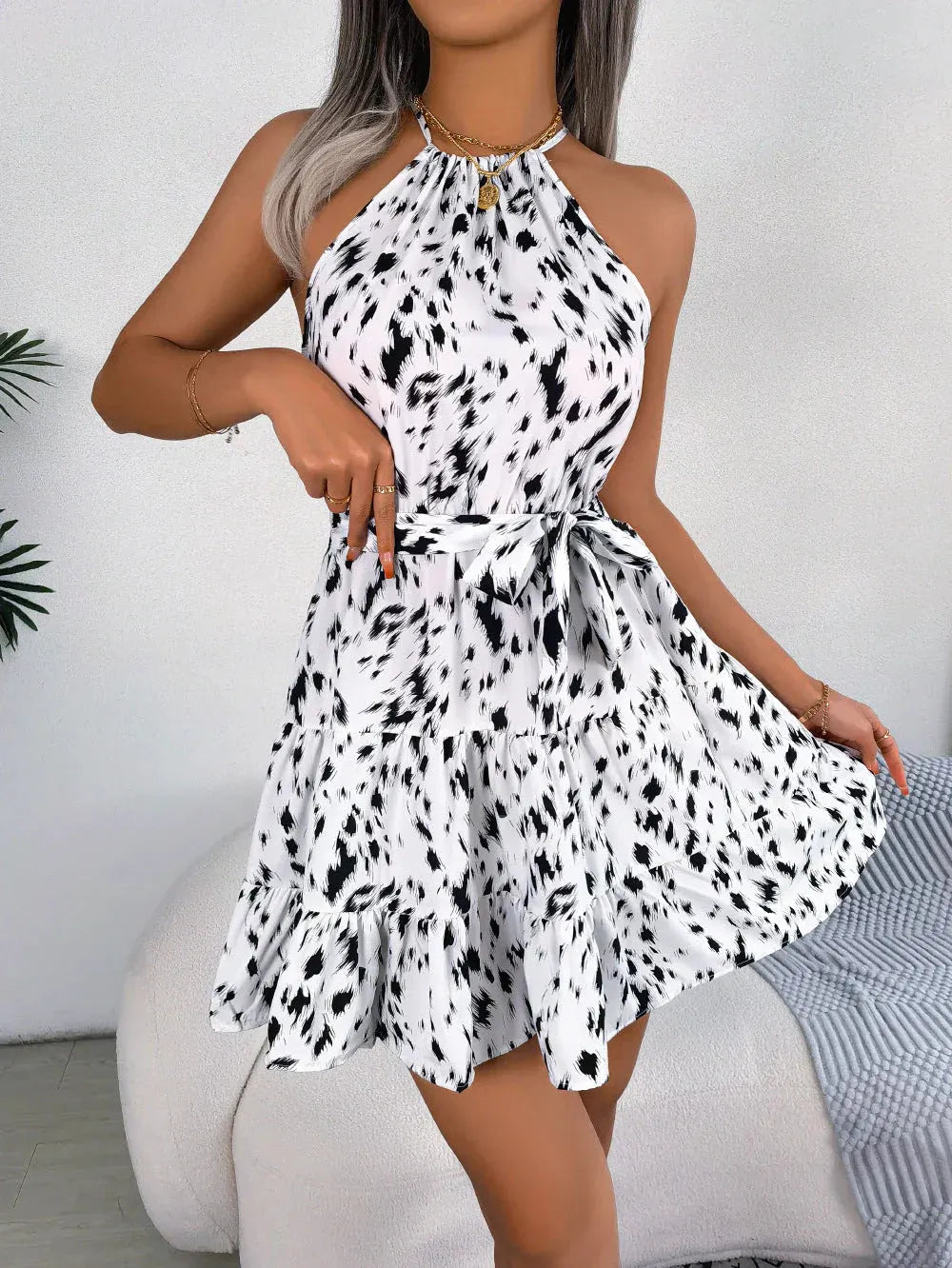 GIANNA | Zomerjurk voor Dames Met Elegante & Speelse Print
