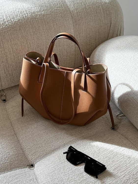 Luxuriöse Leder Shopper