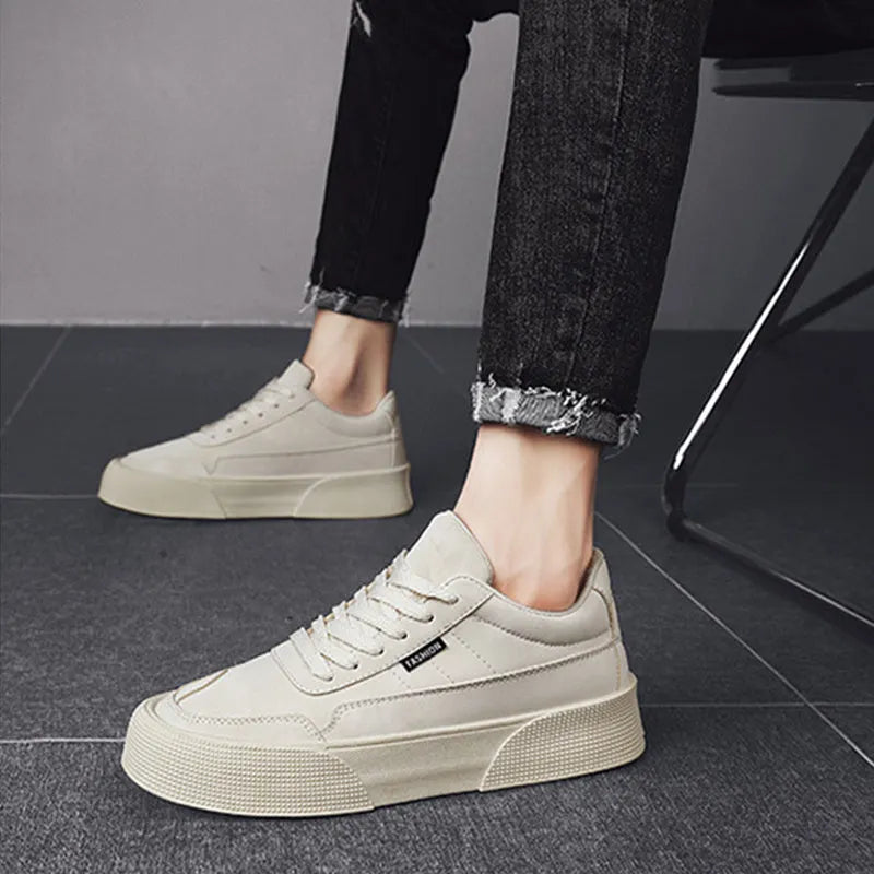 Atmungsaktive Herren Sneaker Mit Dicker Sohle