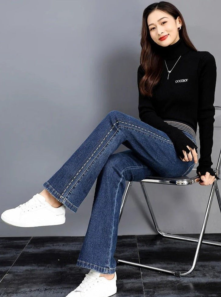 Carla - Komfortable stretchjeans med høj talje