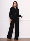 Conjunto Feminino CalÃ§a Pantalona Preto