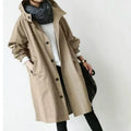 Damen-Trenchcoat mit Kapuze