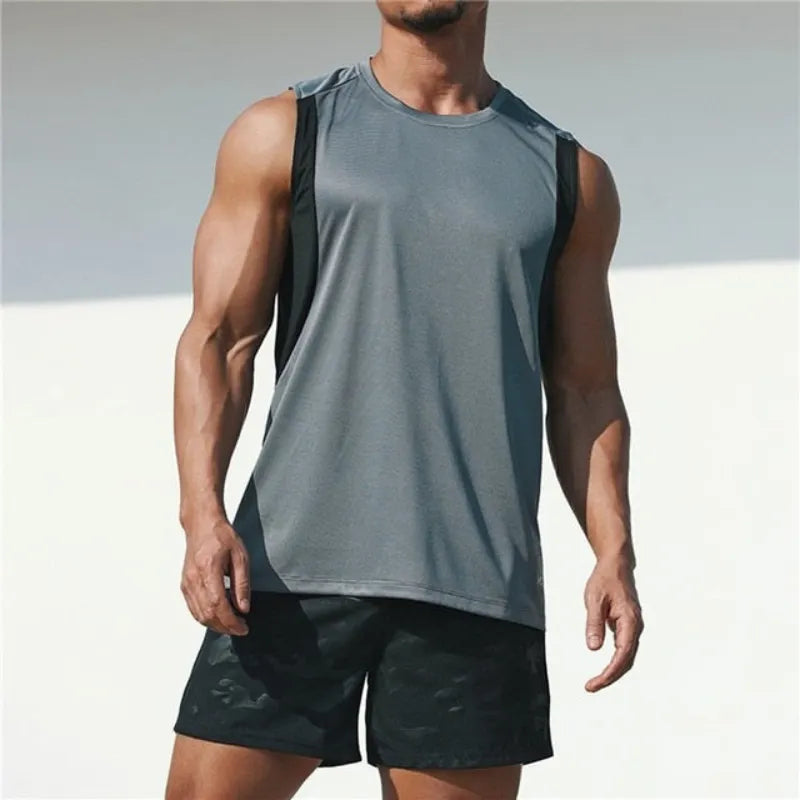 Sport T-Shirt fÃ¼r Herren Ã¤rmellos im Freizeitschnitt