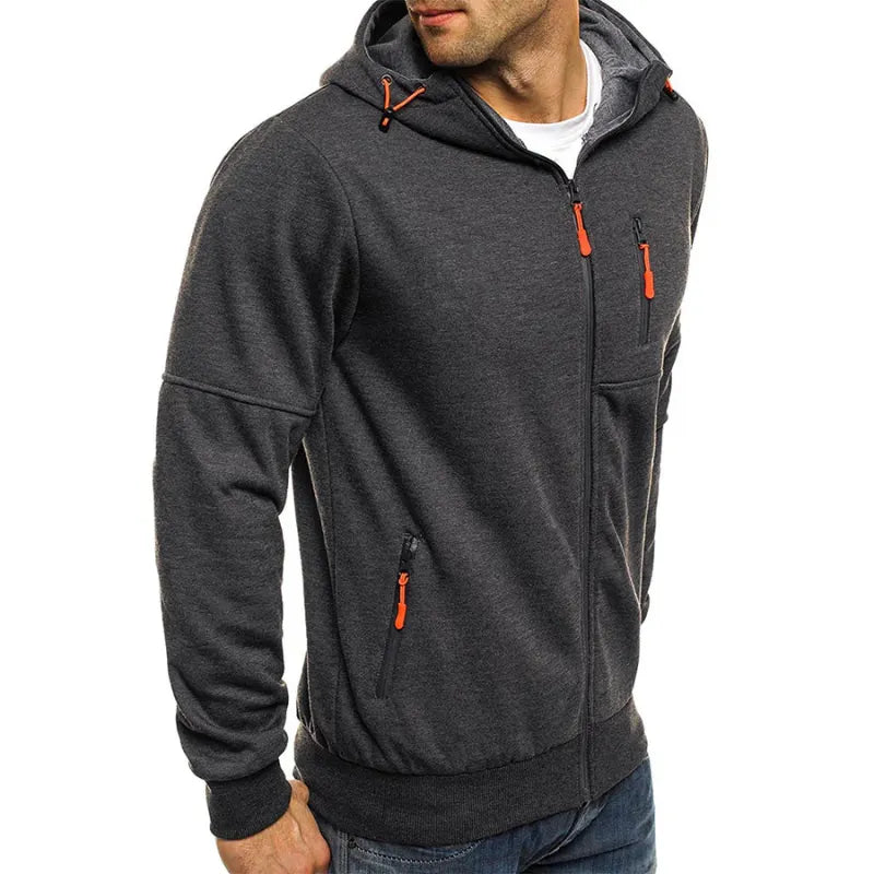Herren Kapuzenpulli Mit ReiÃŸverschluss Schwarz Kapuzenpullover
