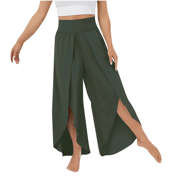 Yogahose mit weitem Bein
