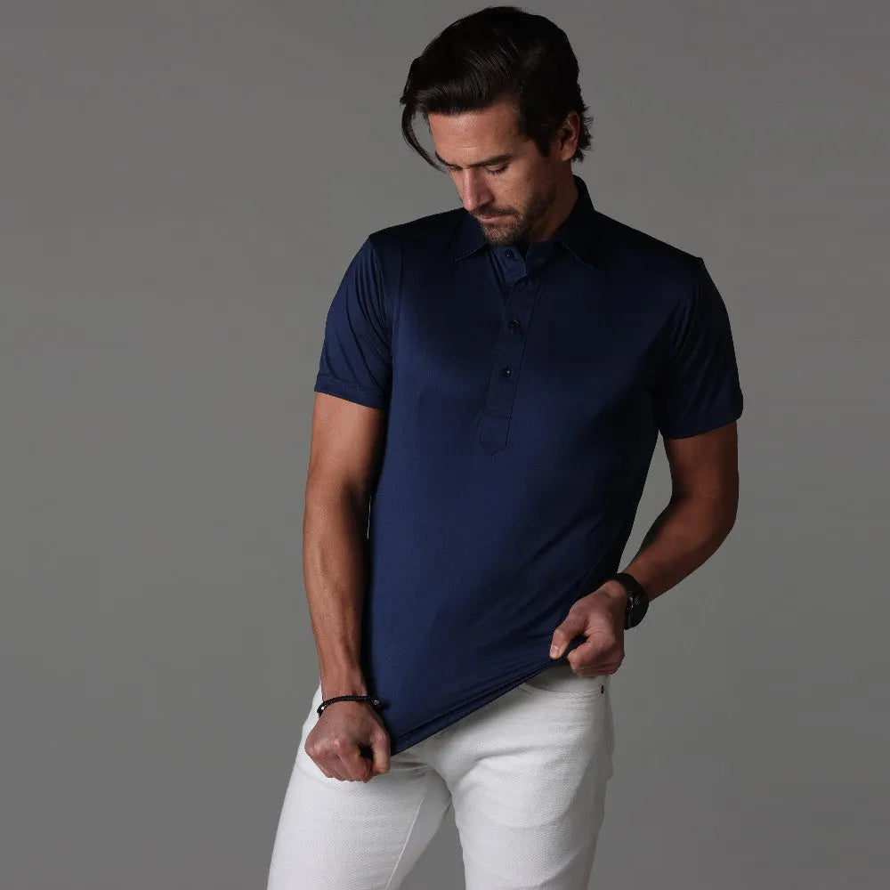 Kleid-Polo mit Steifem Kragen