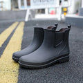 Herren Wasserdicht Gummistiefel Schwarz