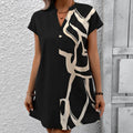 Robe courte ample imprimÃ©e