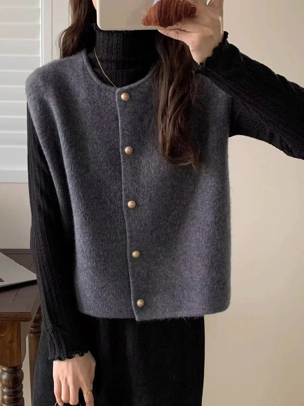 LIEKE | Wolle Dames Gilet Met Klassieke Knoopsluiting - Chic, Elegant &amp; Comfortabel&nbsp;