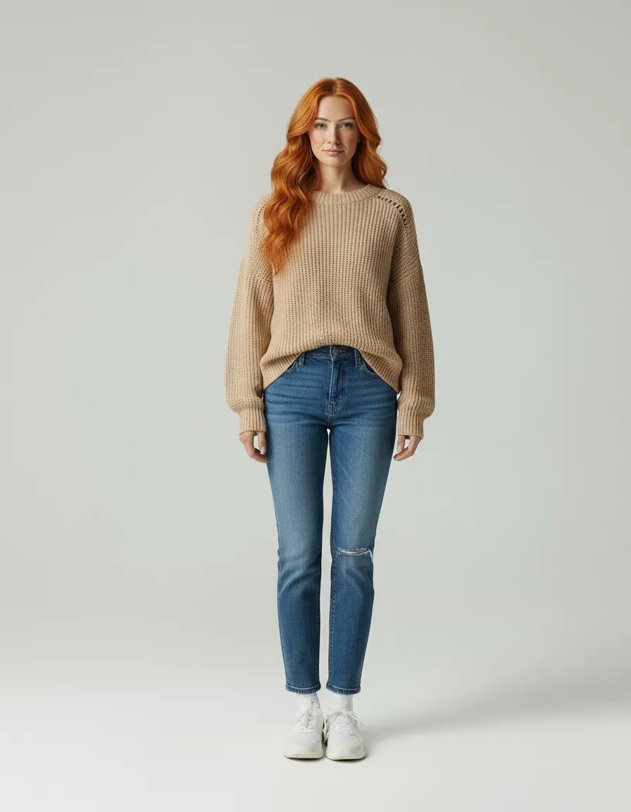 Beatrix Zeitlose Oversize Strickpullover