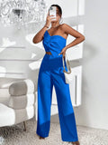 Conjunto Feminino CalÃ§a e Cropped Azul Lys
