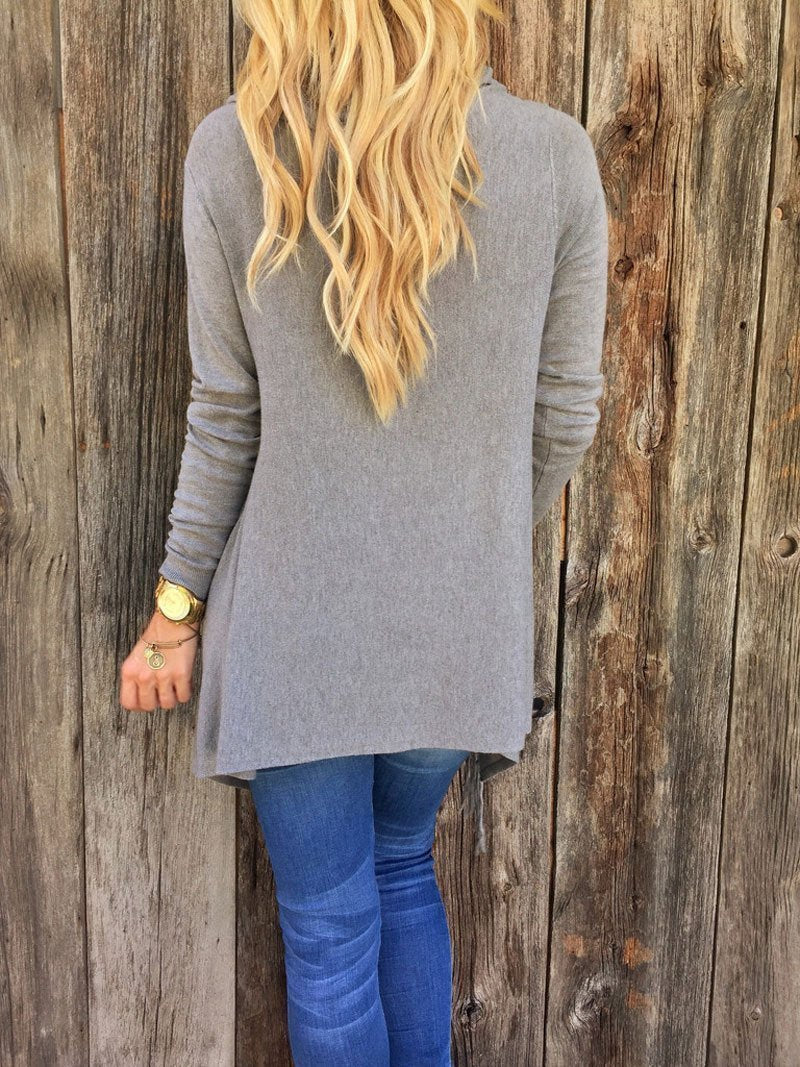 Classic Tassel Slash Sweater Top