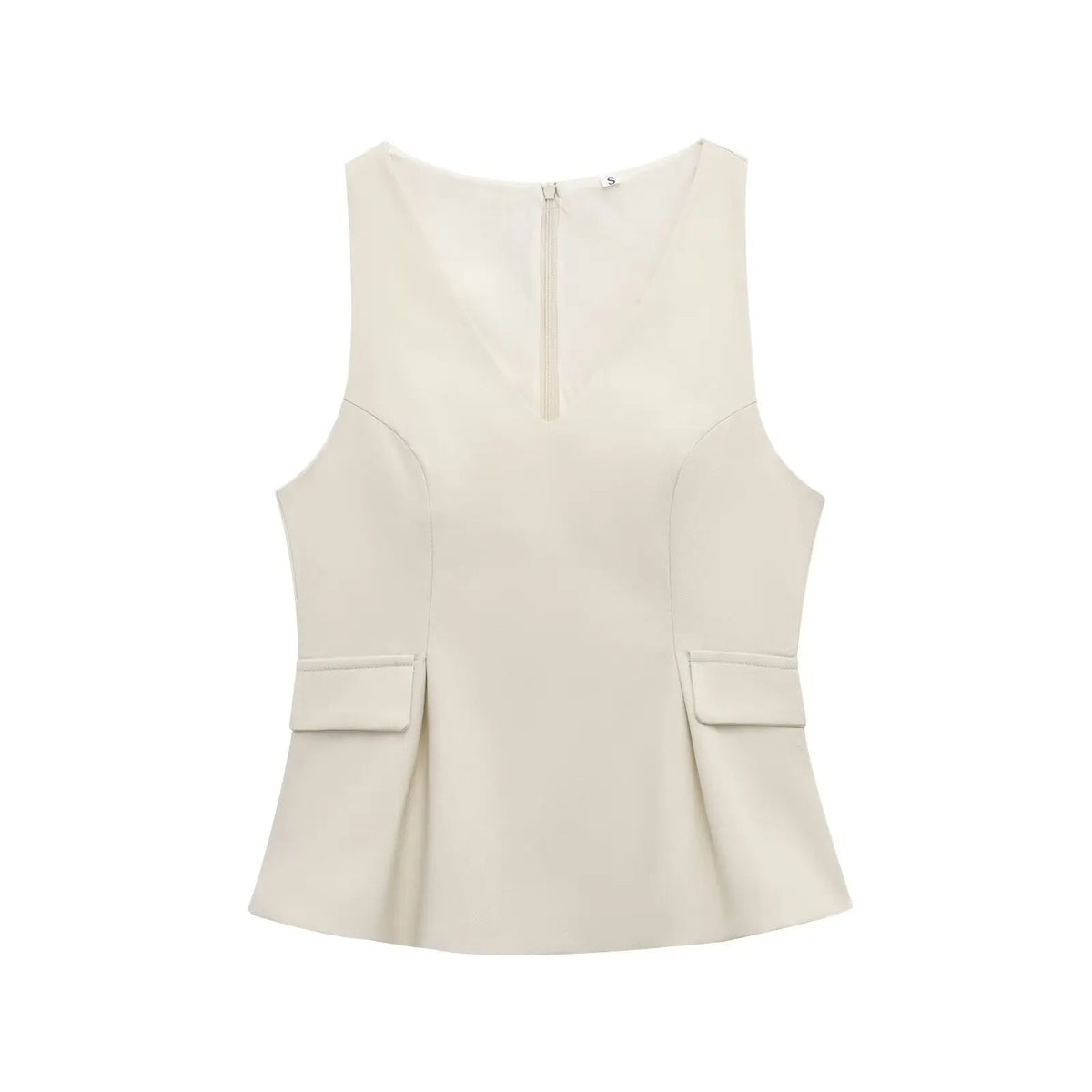 MIREILLE | Blazerstijl Dames Top Met V-Hals en Tailledetail - Stijlvol, Elegant & Perfect voor Avondjes uit