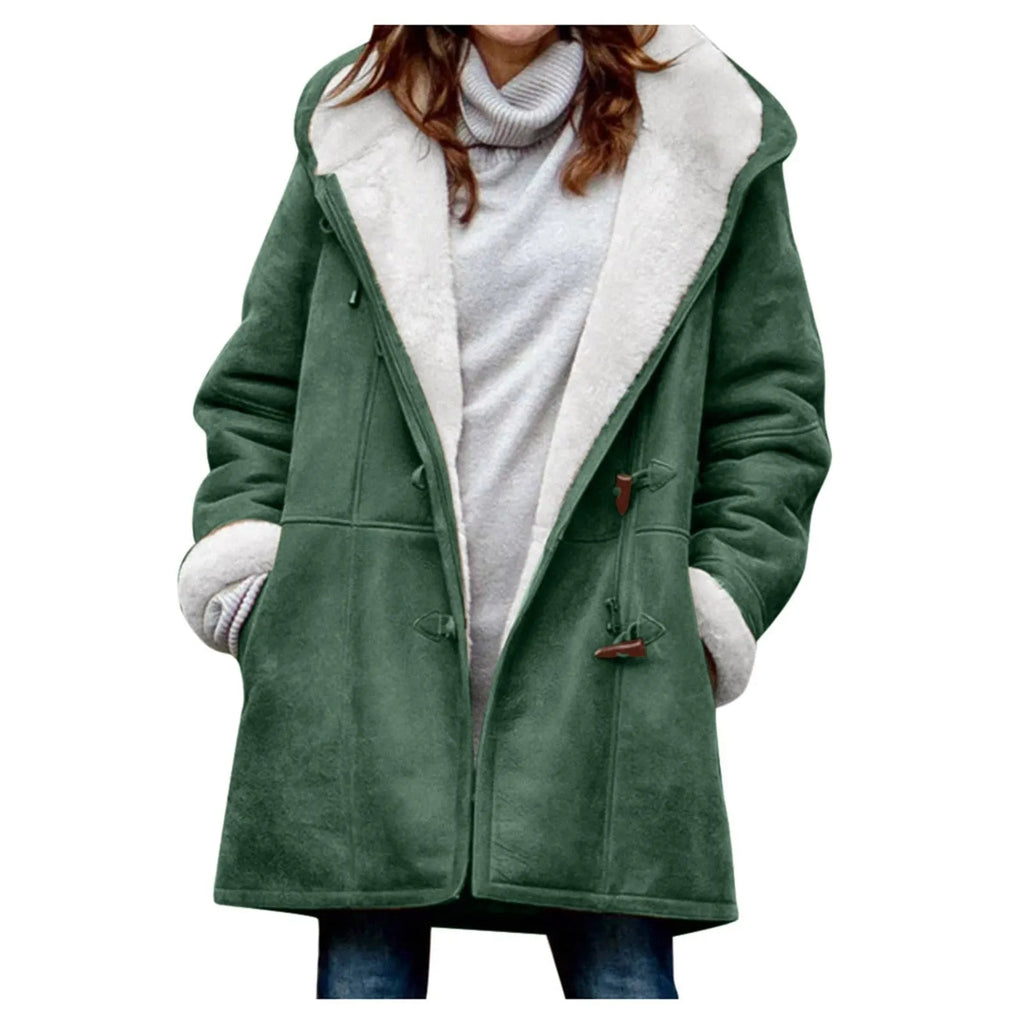 Ingrid | Warme Fleecejacke mit Kapuze für Damen