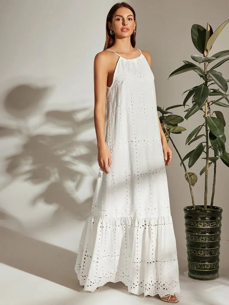 Vestido Branco Longo Catarina