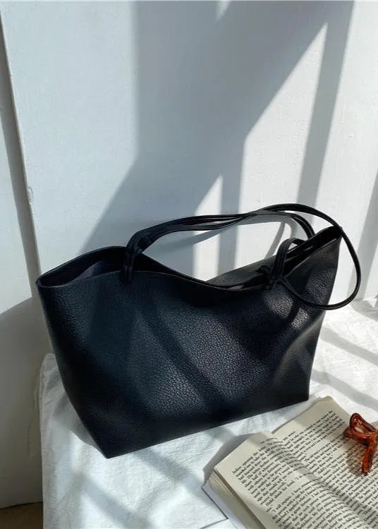 Large Leather Shopper Bag