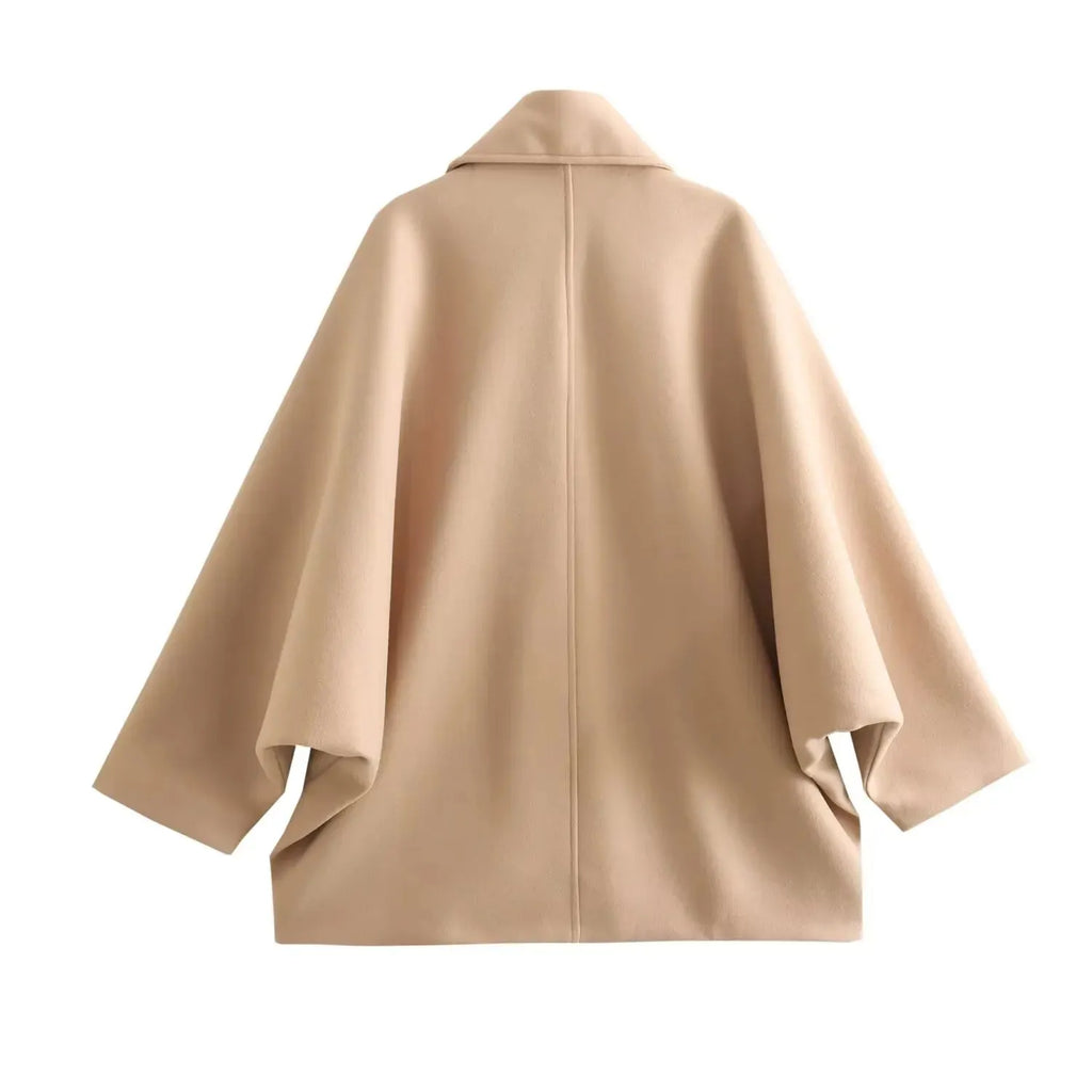 ISOLDE | Nette Wollen Damesjas / Trenchcoat – Tijdloze Elegantie en Warmte