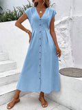 Vestido Longo Taisa Azul