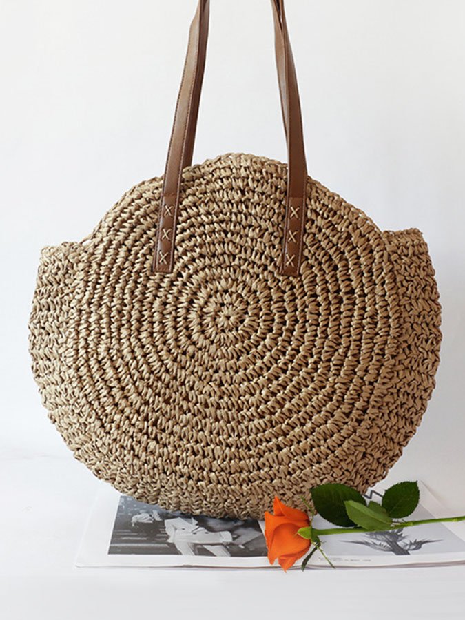 Boho Woven Tote Bag