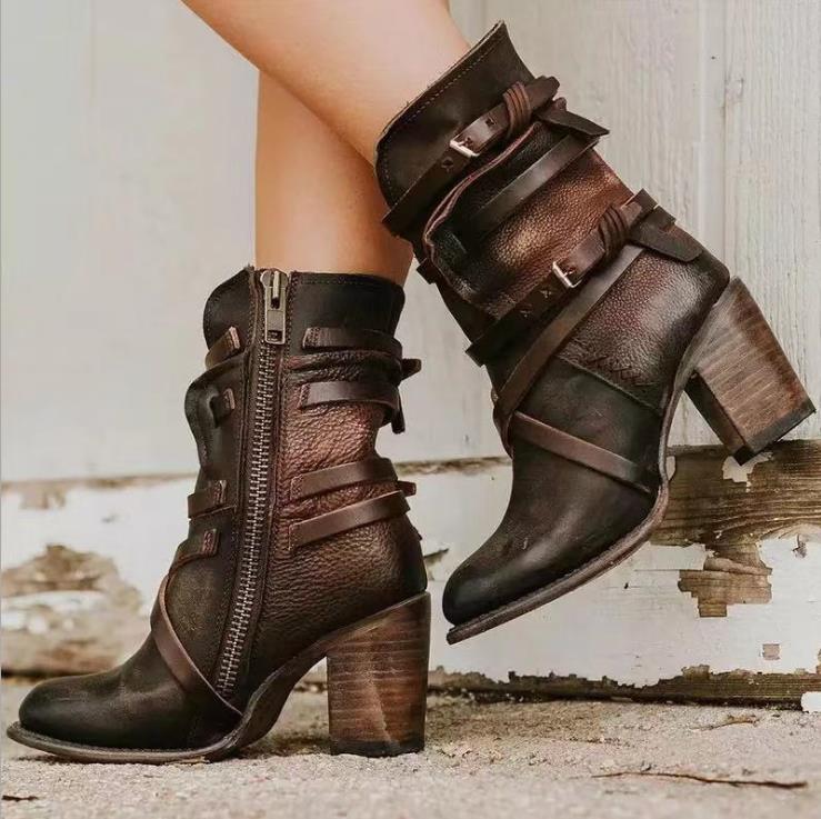 - Damen Lederstiefel