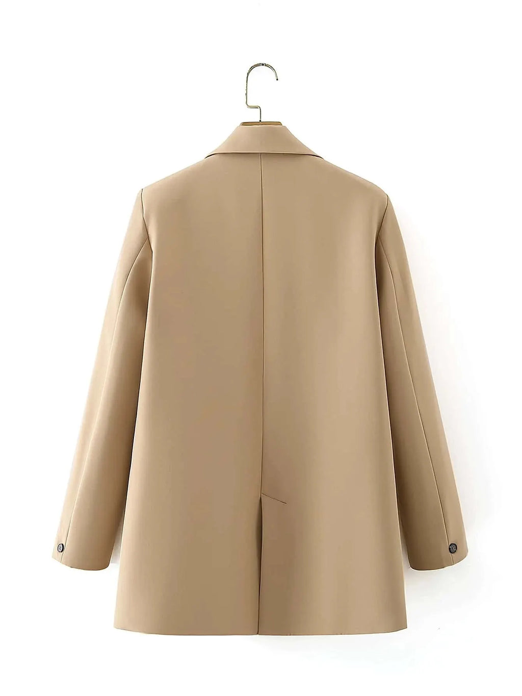 Blazer Feminino Alfaiataria Social Bege Lua
