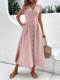 Vestido Longo Taisa Rosa