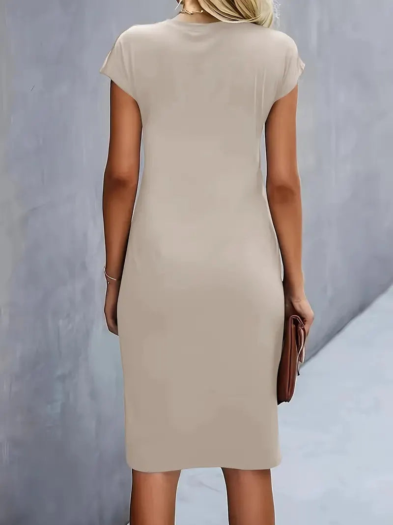 Caelyn | Midi Dress with Draping