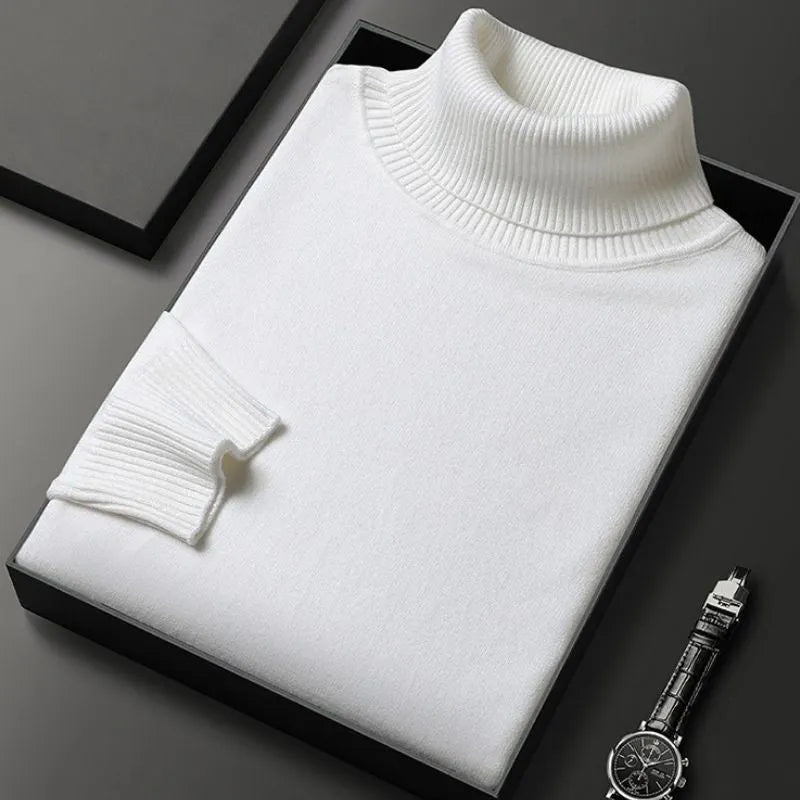 Kaschmir Baumwoll Mischung Rollkragenpullover FÃ¼r MÃ¤nner