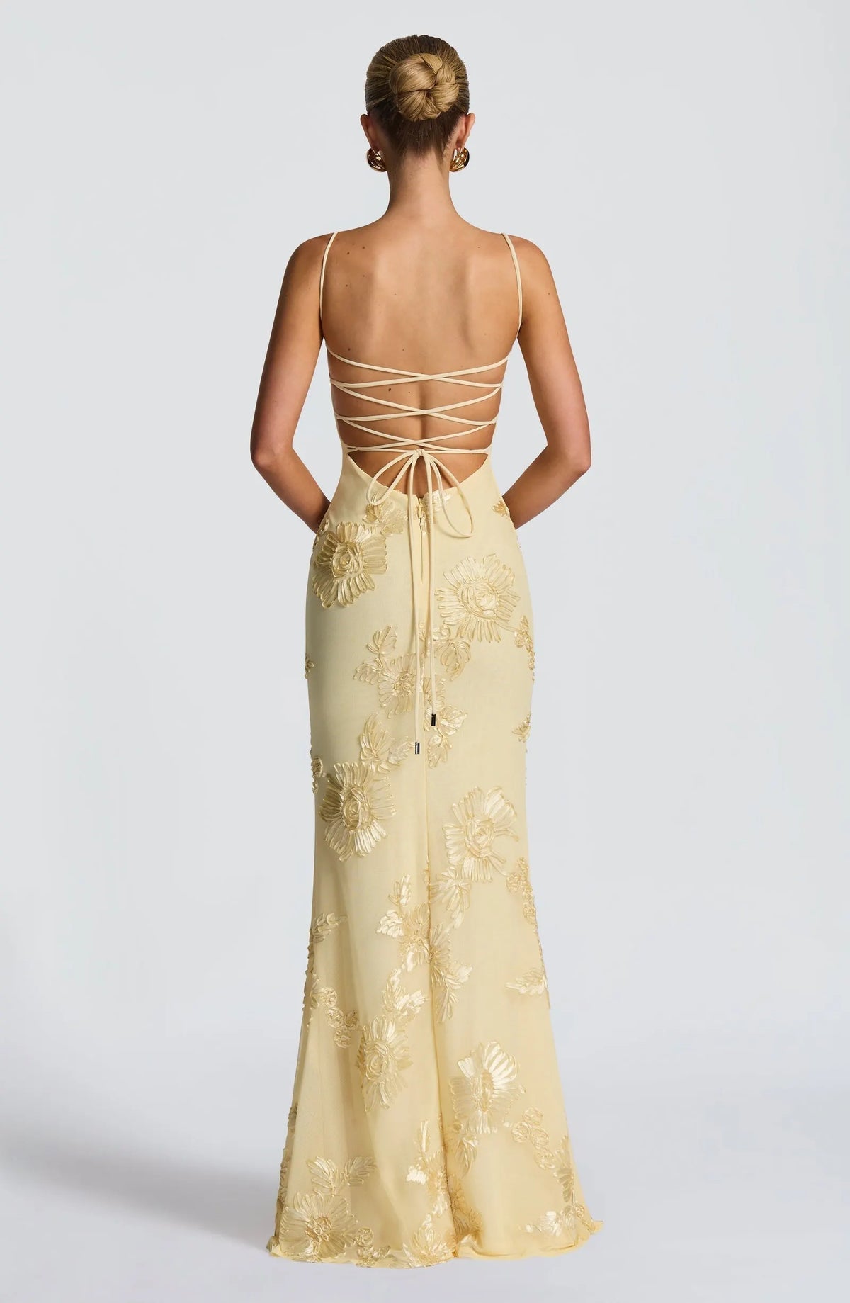Jacquard Midi Dress for Women with Floral Print and Elegant Cut