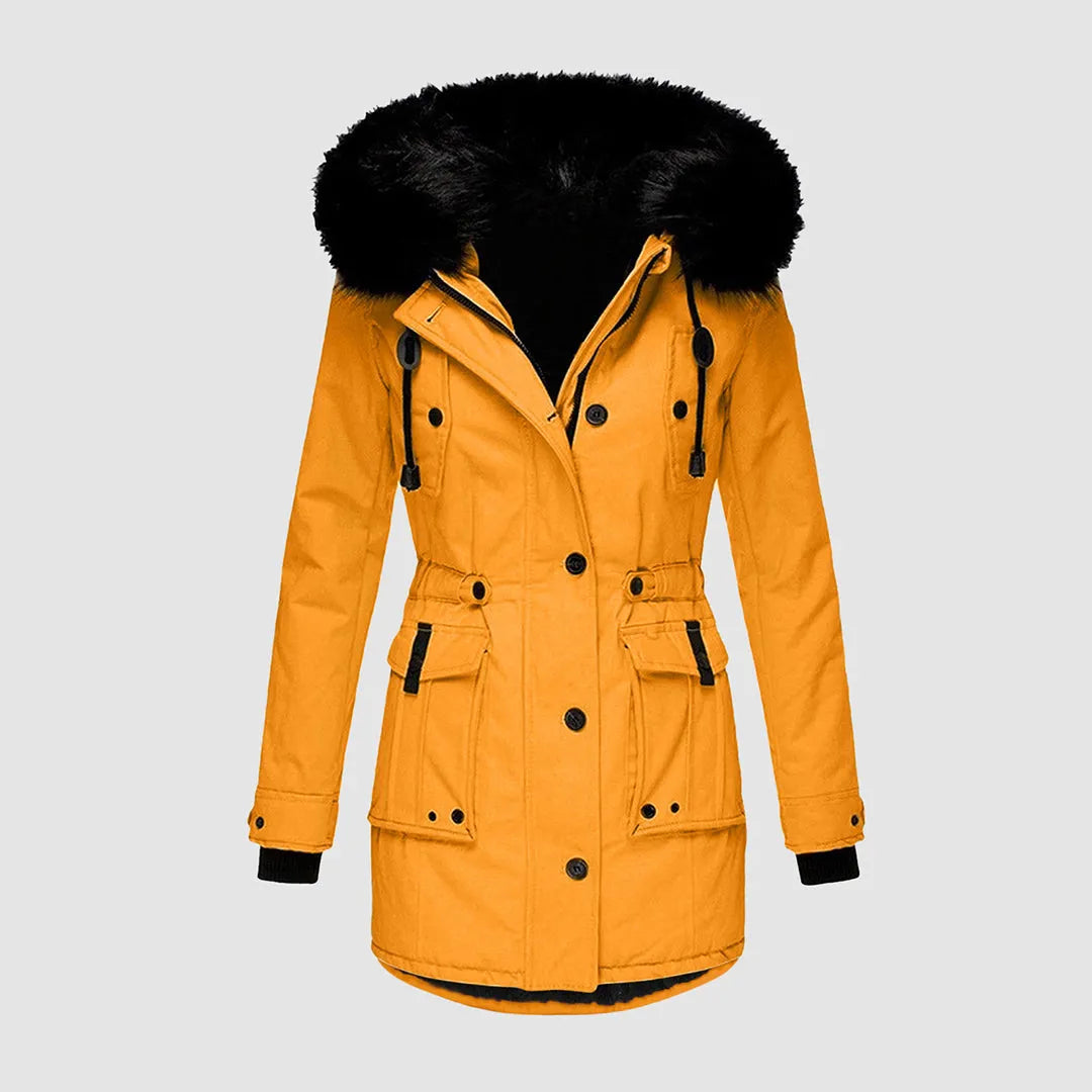 - Wasserdichte Winterjacke mit Kapuze fÃ¼r Damen