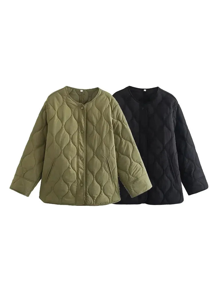 - Oversize Steppjacke mit Taschen