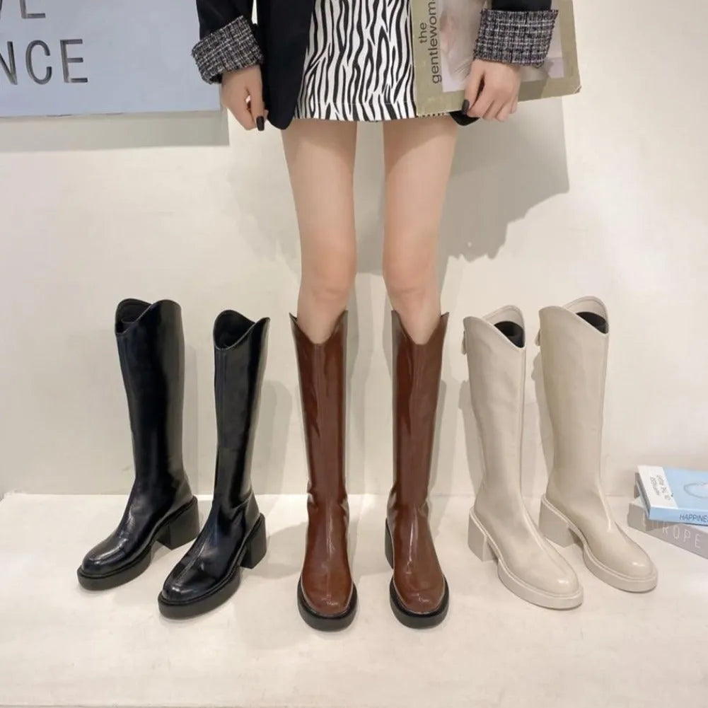 Moderne Hoge Winterlaarzen Voor Dames – Trendy & Comfortabel Voor Koude Dagen