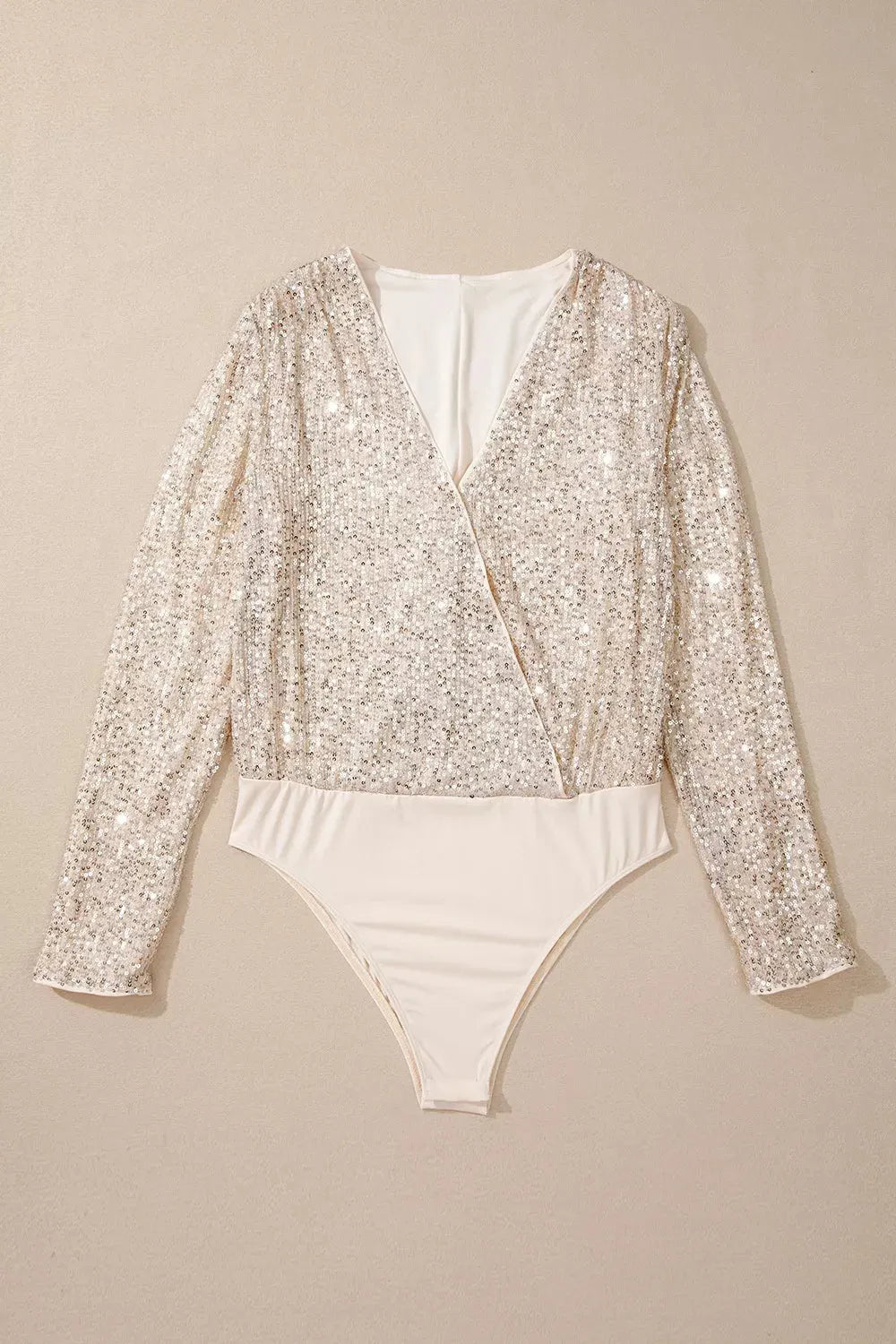 Sparkling Sequin Long Sleeve Bodysuit