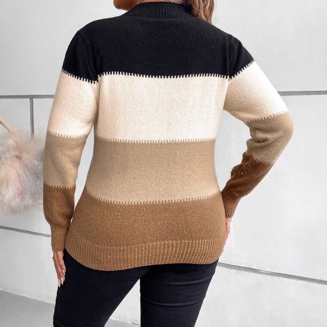 Dames Gestreepte Gebreide Trui | Tijdloos Comfort Met Een Chique Touch