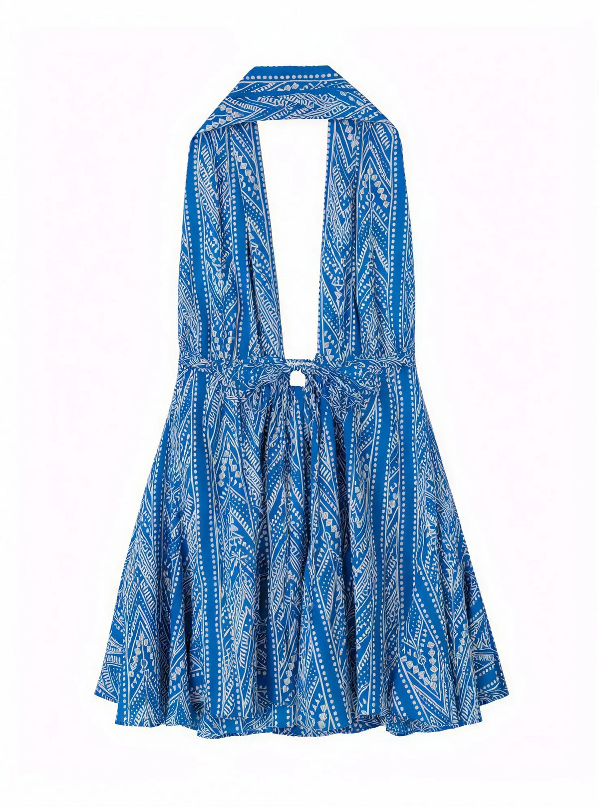 Fließendes Sommerkleid mit Neckholder
