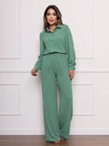 Conjunto Feminino CalÃ§a Pantalona Verde Menta