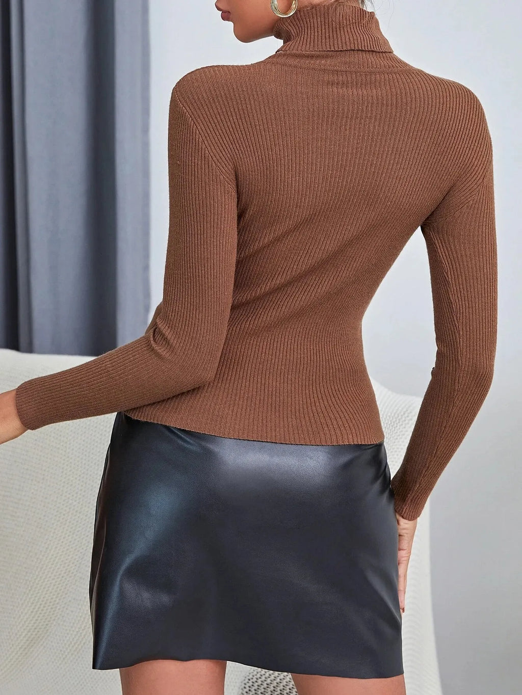 SuÃ©ter Feminino Tricod Cacharrel Gola Alta