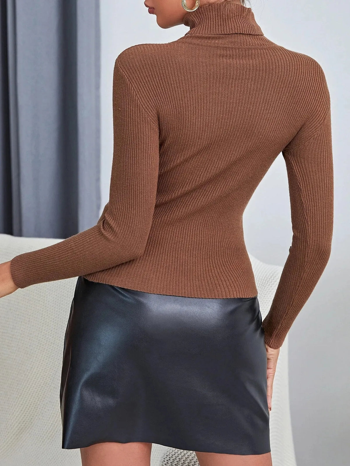 SuÃ©ter Feminino Tricod Cacharrel Gola Alta