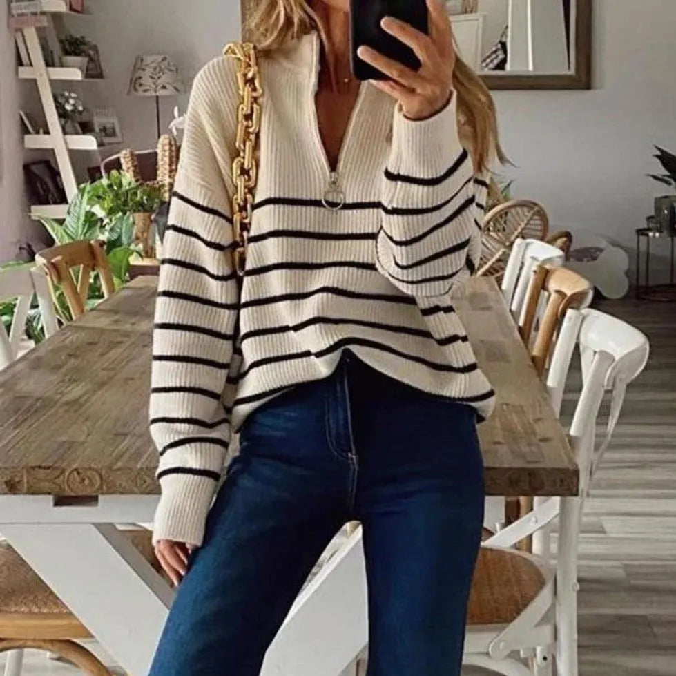 Pullover mit Reißverschluss