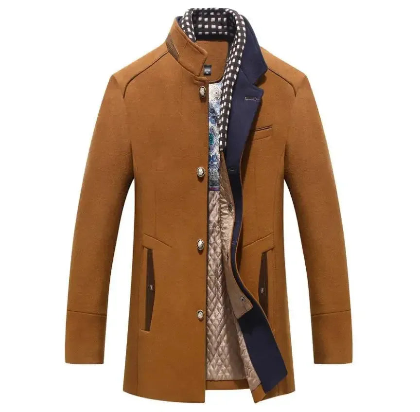 - Herren Wollmantel für Herbst/Winter