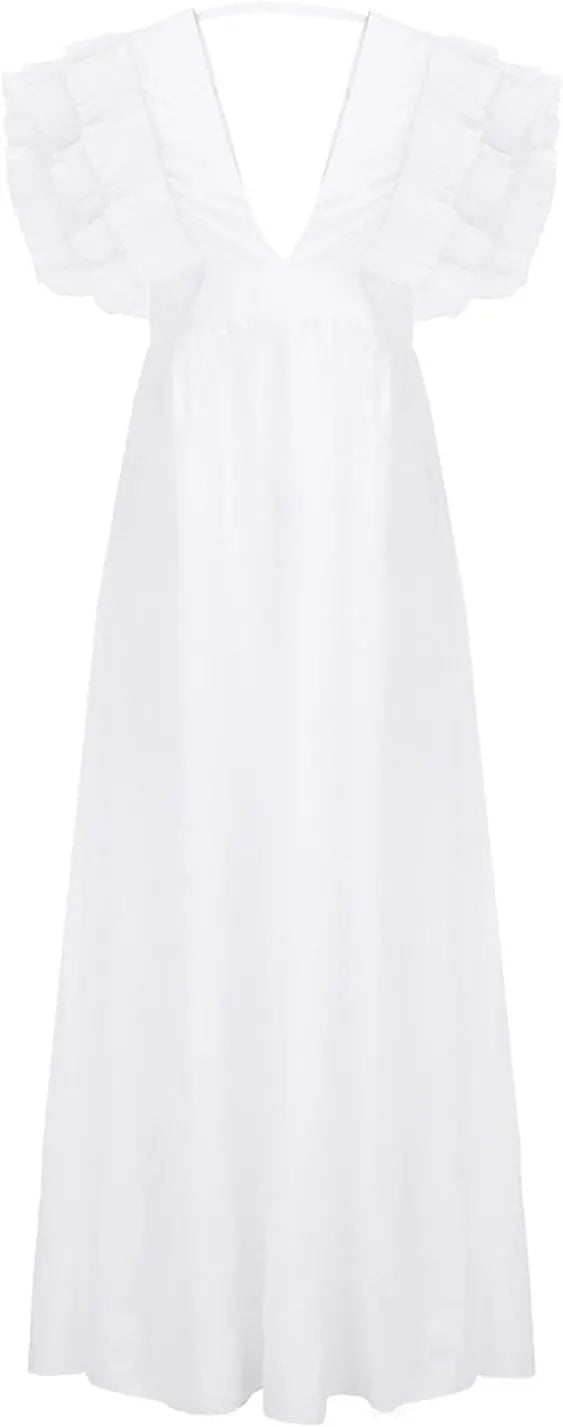 - Elegantes Kleid mit gerafften Ärmeln