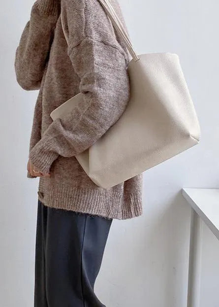 Large Leather Shopper Bag