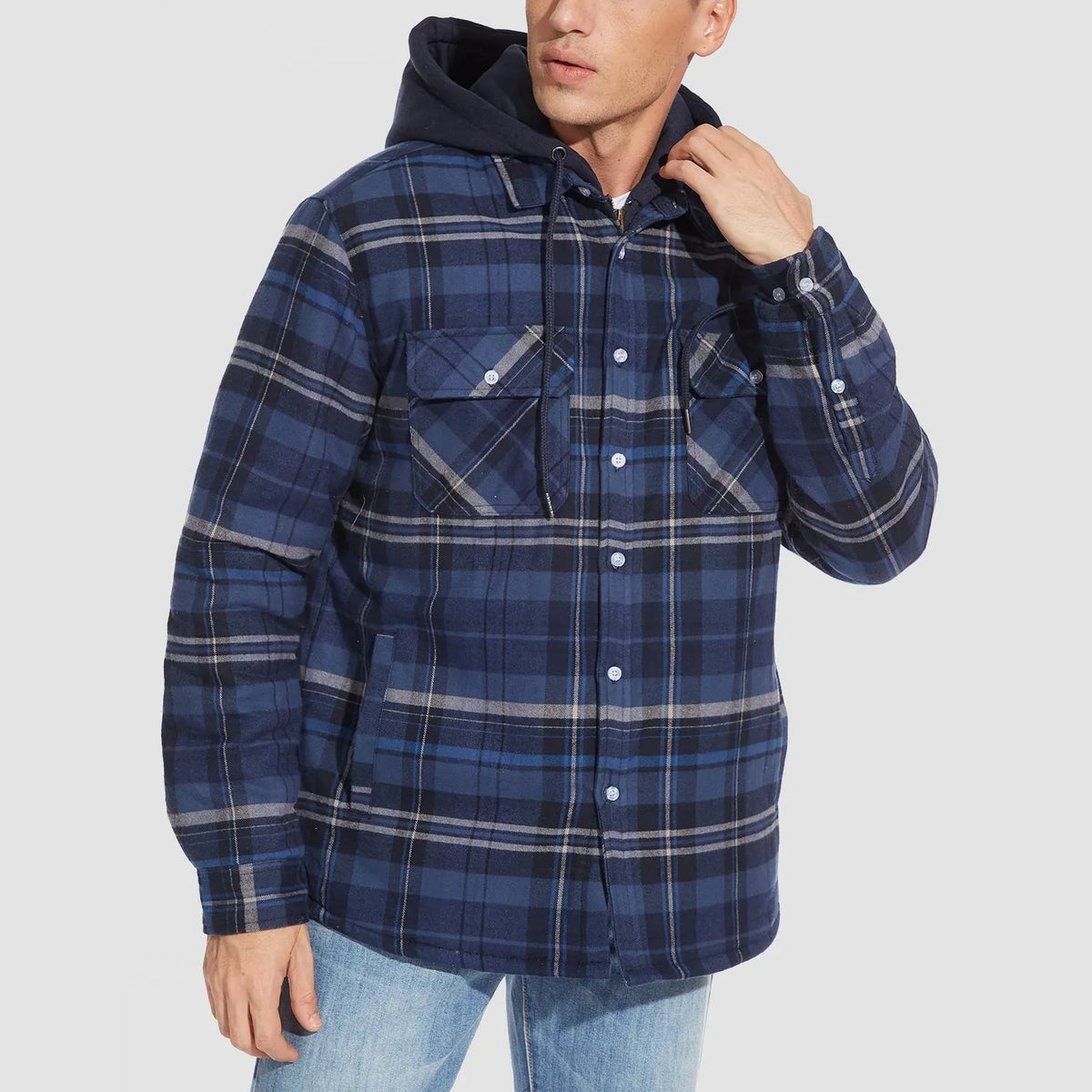 Stilvolle Warme Kapuzenjacke
