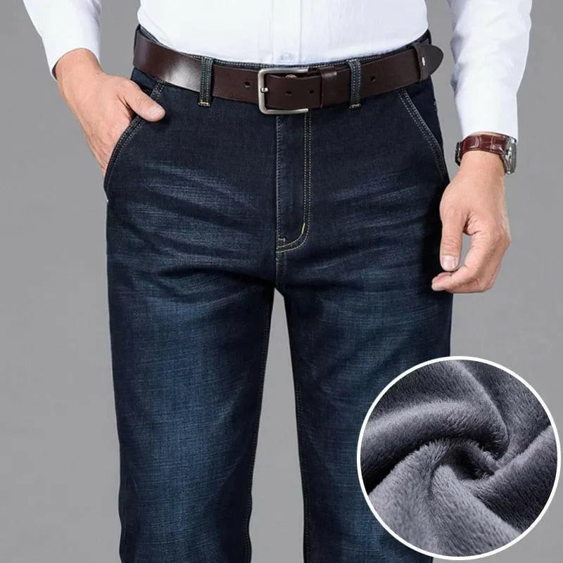 Herren Stretch Denim Hose Mit ReiÃŸverschluss