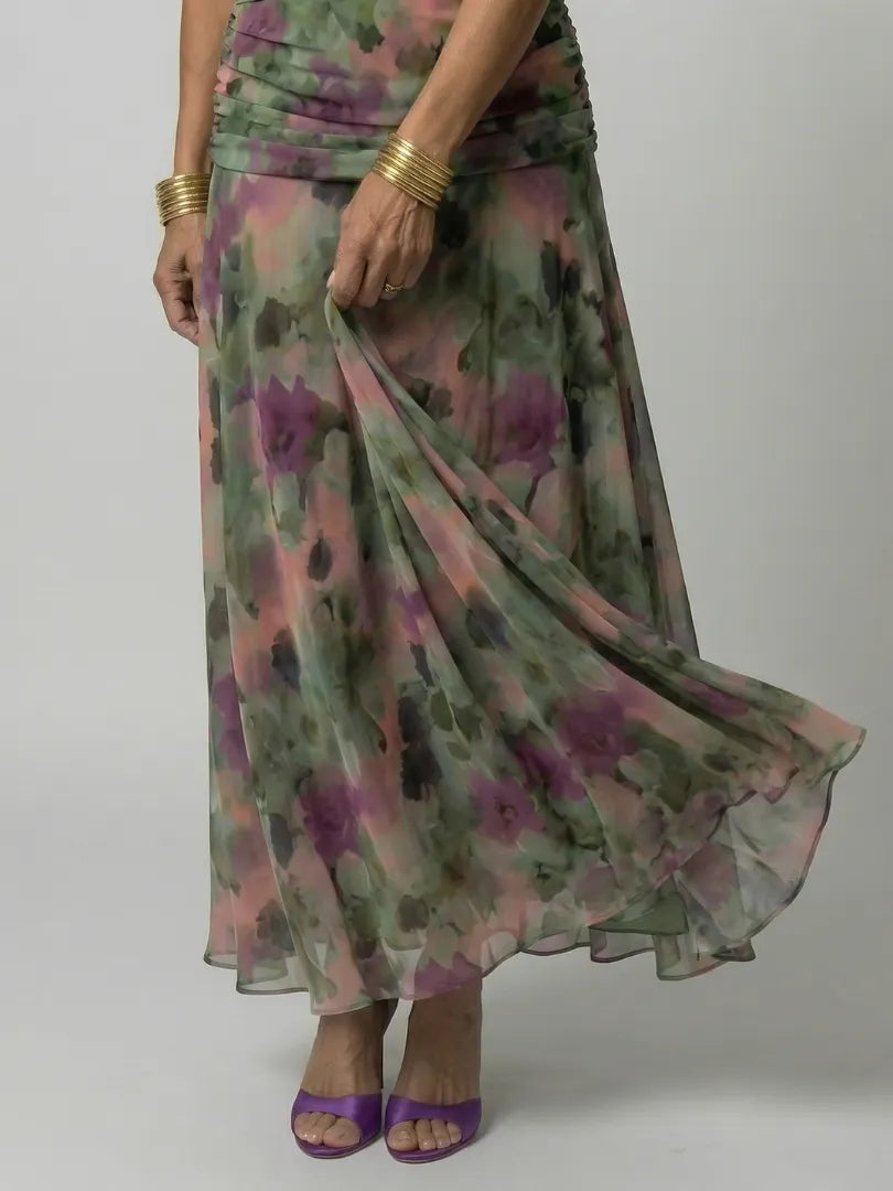 Calen | Off Shoulder Flow Midi Dress