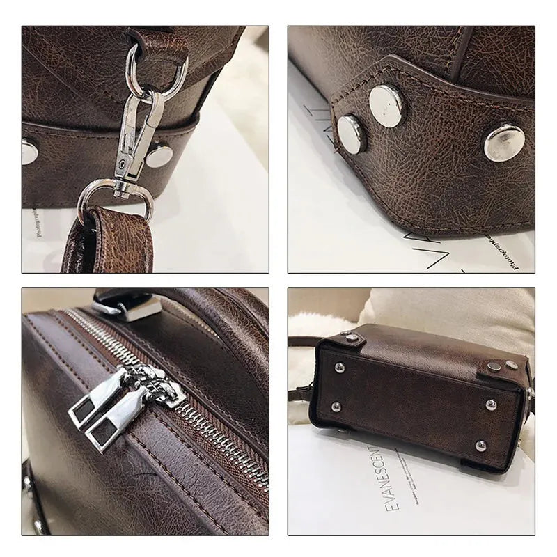 LEONIE | Dames Schoudertas Leer – Vintage Look Met Modern Gemak