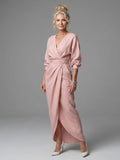 Olympia | Diagonal Drape Maxi Dress