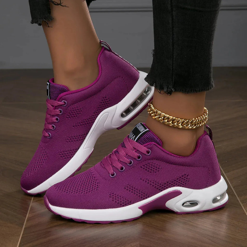 Damen Atmungsaktive Leichte WeiÃŸe Laufschuhe
